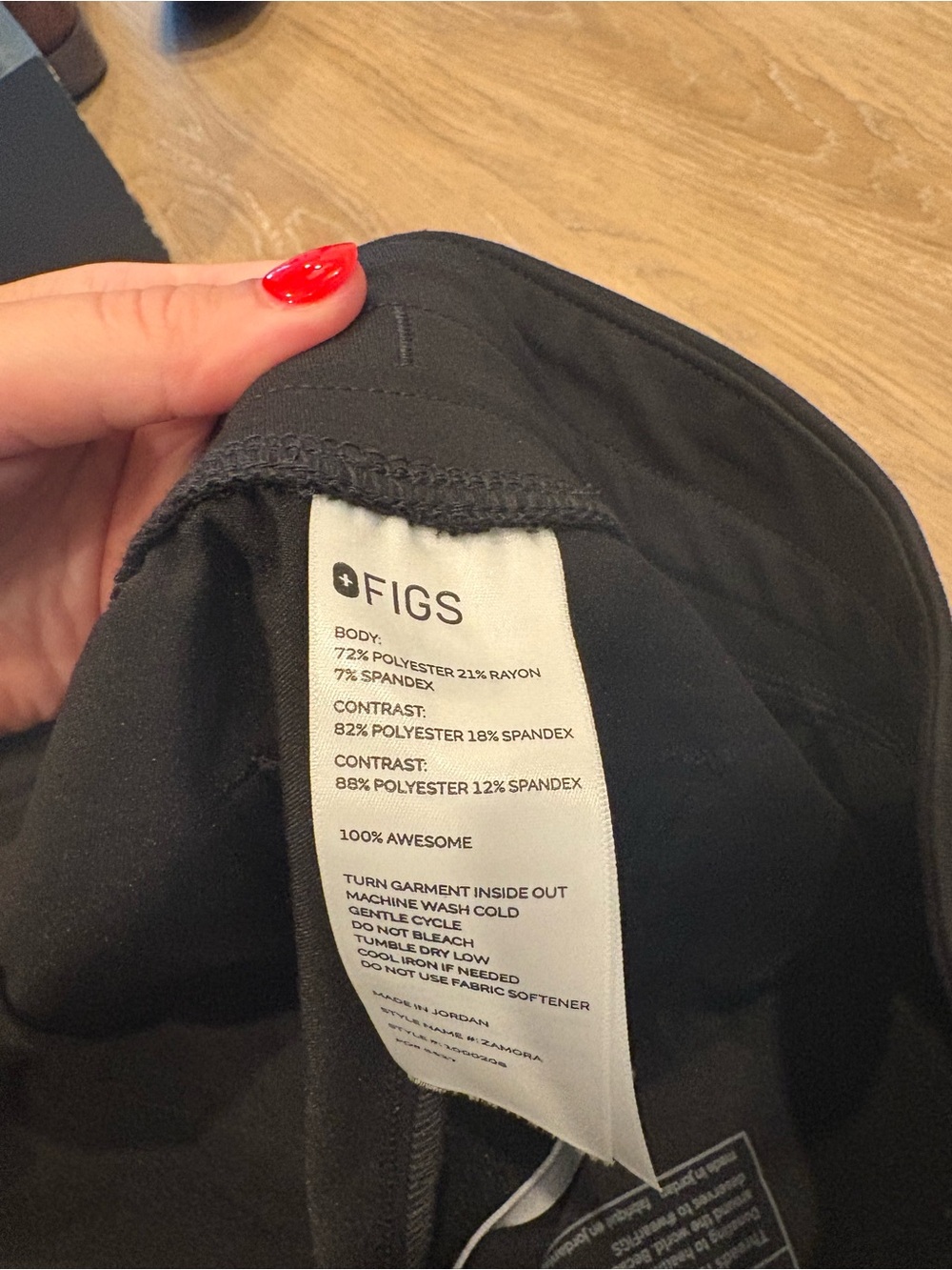 Figs Black Drawstring Jogger Pants - Picture 4 of 6